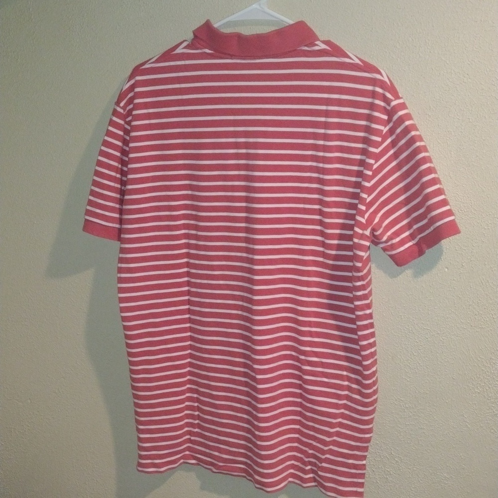 Polo by Ralph Lauren Men’s Orange/Peach Striped Polo Golf Preppy M - Picture 7 of 7